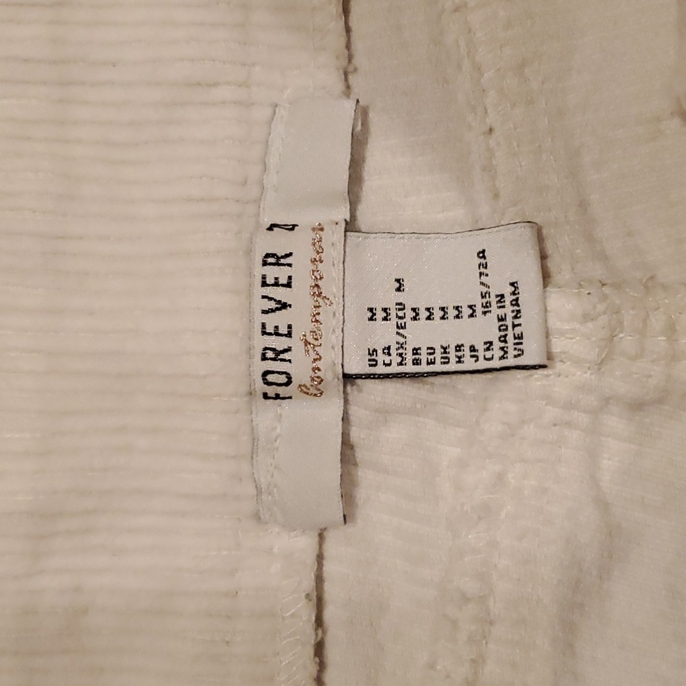 Forever 21 corduroy pants. White - Picture 4 of 6